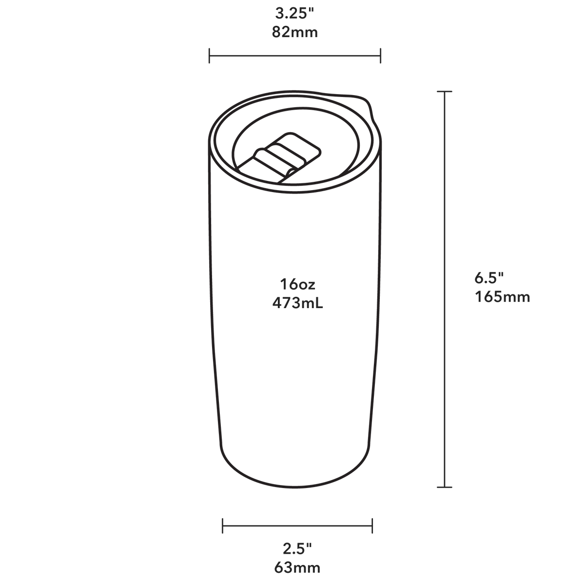 Shogo Ota Artist Series Tumbler Bundle - Product Dimensions
