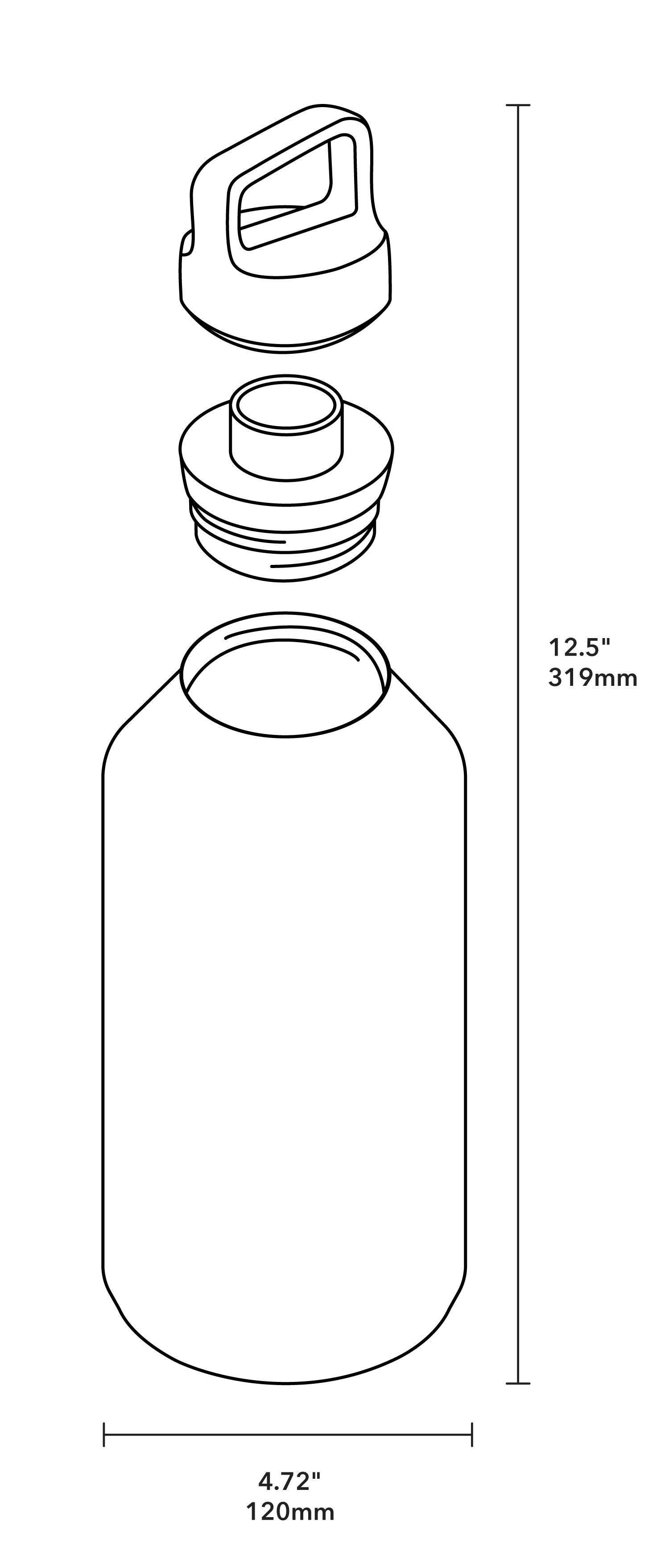 Share Your Beverage Pint Cup Set - Product Dimensions