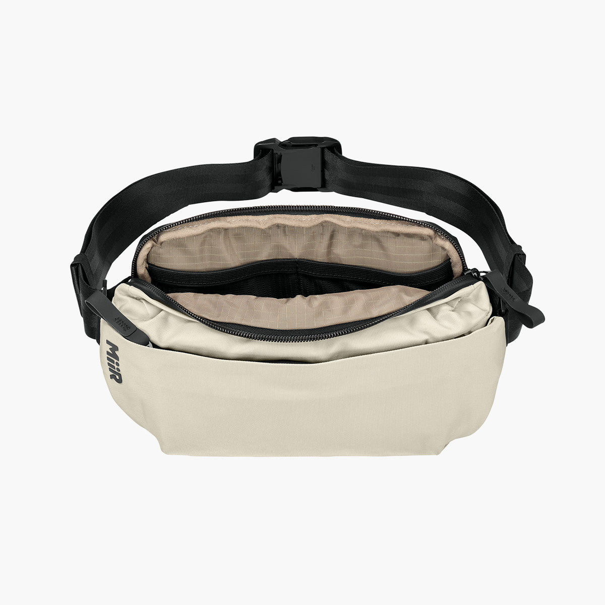 Causeway Crossbody Bag - Alabaster - Flat Inside