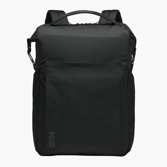 Kori 24 Can Vertical Pack Cooler Backpack - Pitch Black - Flat Front