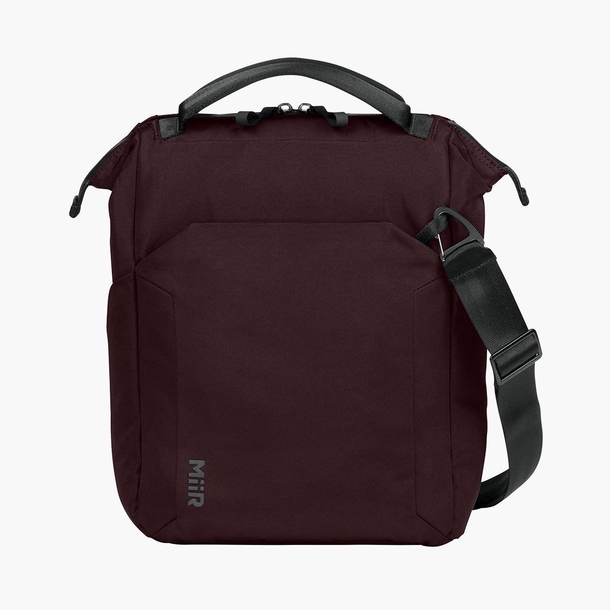 Kori 12 Can Vertical Cooler Bag - Dark Fig - Flat Front