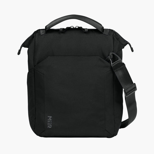Kori 12 Can Vertical Cooler Bag - Pitch Black - Flat Front