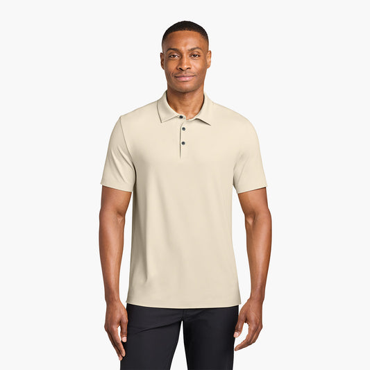 Men's Alta Polo - Alabaster - Model Front