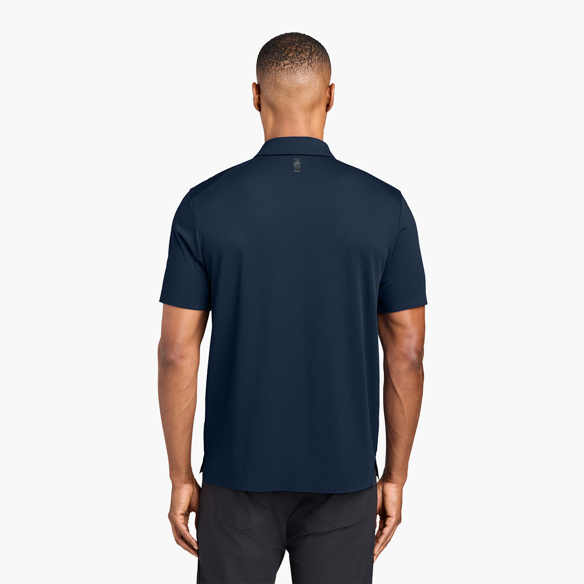 Men's Alta Polo - Indigo Navy - Model Back