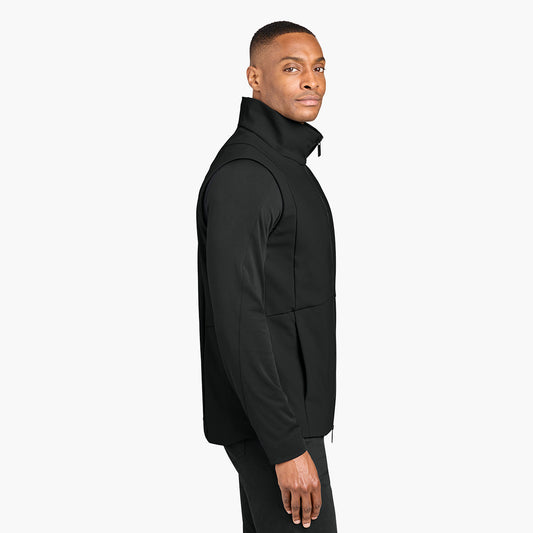 Men's Nozawa Soft Shell Vest - Pitch Black - Model Side