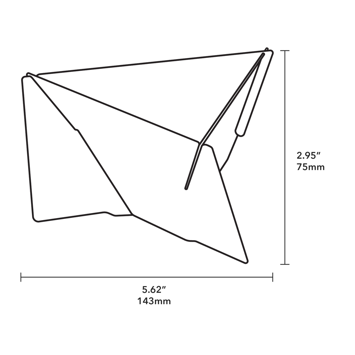 Shogo Ota Artist Series Pourigami - Product Dimensions