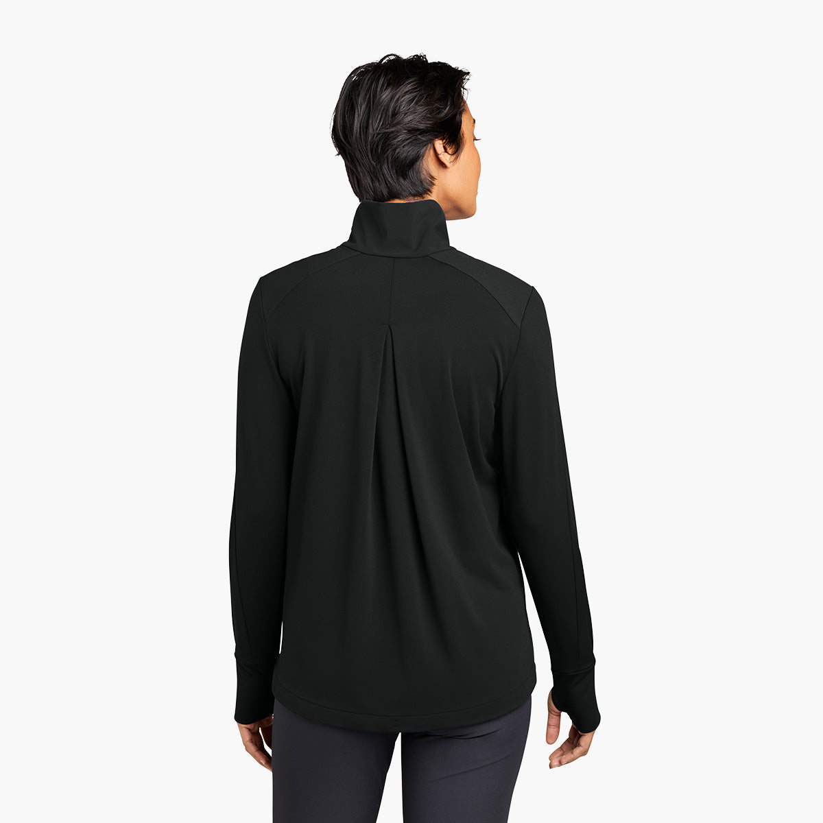 Women's Kivu Hybrid Jacket - Pitch Black - Model Back