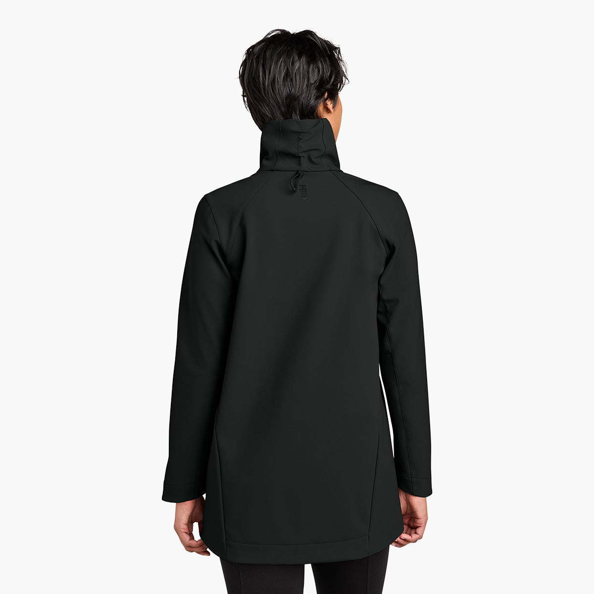Women's Nozawa Soft Shell Jacket - Pitch Black - Model Back