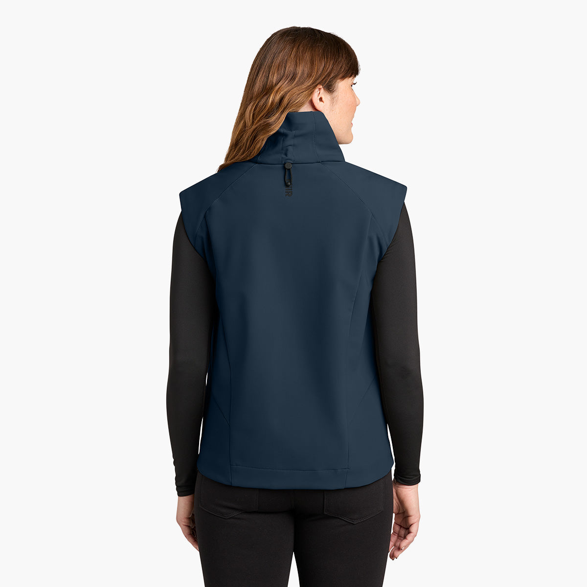 Women's Nozawa Soft Shell Vest - Indigo Navy - Model Back
