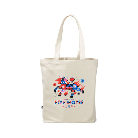 Fire Horse Canvas Tote