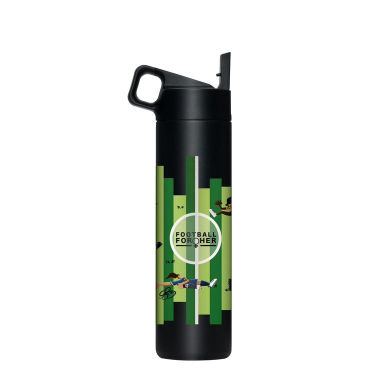 Football for Her 20oz Straw Bottle